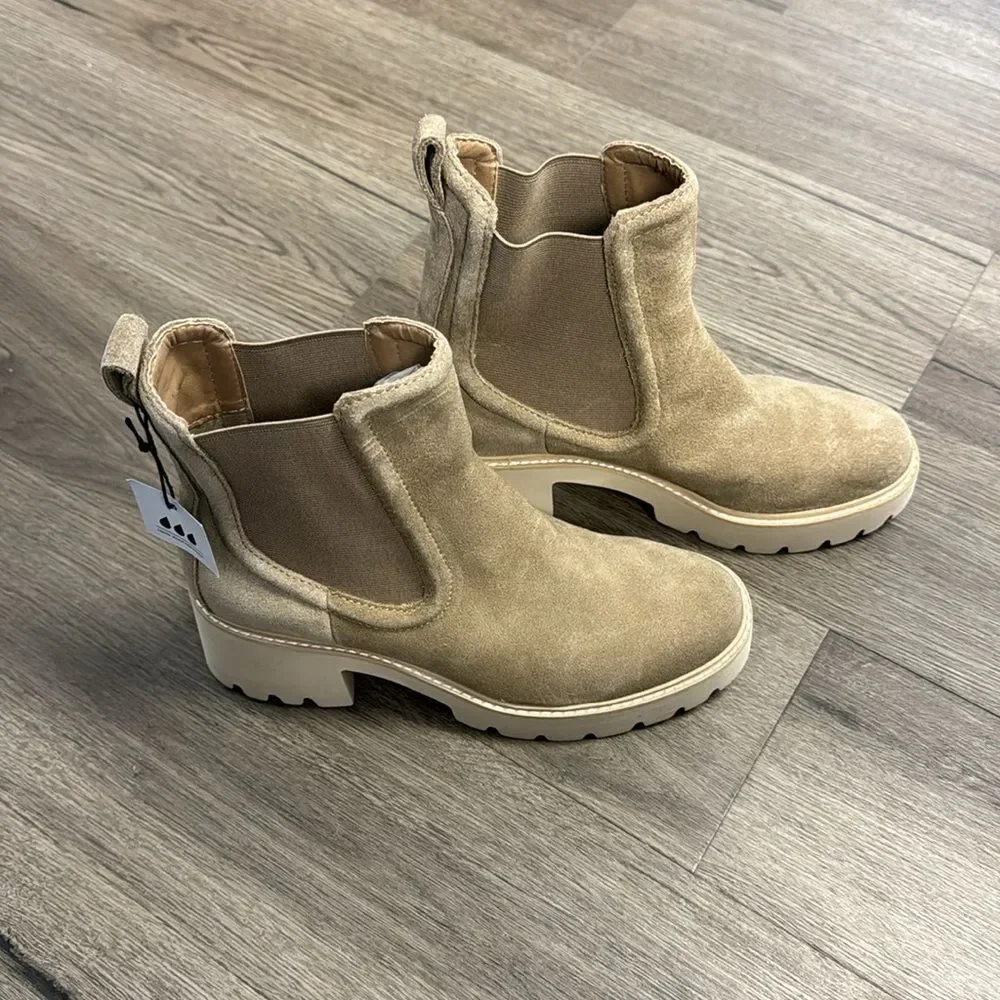 Dolce Vita Hawk H20 Wide Booties Size 8 Taupe/Tan Color